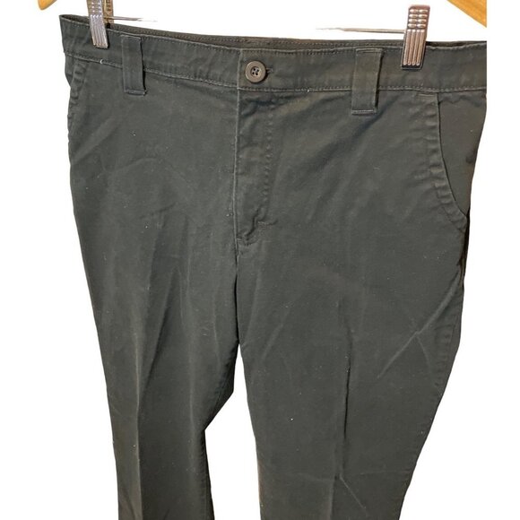 Lee Comfort Waistband Black Stretch Flat Front Pants Sz 14 - Picture 4 of 13